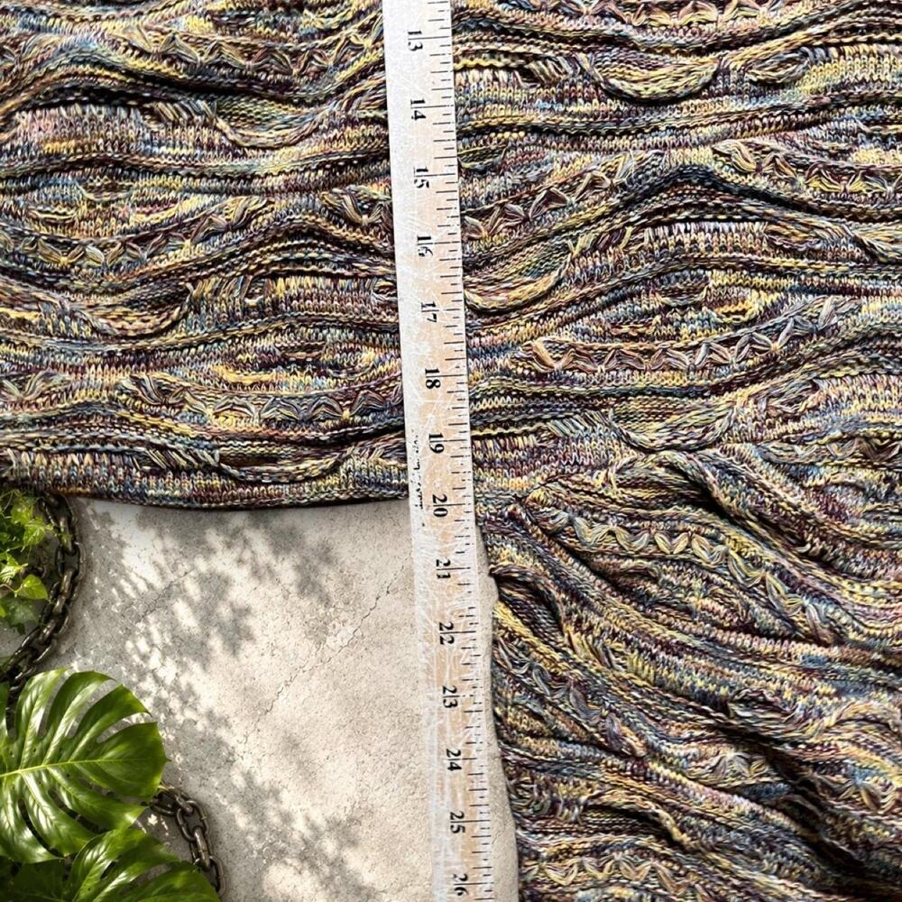 Coogi Original Blues Tundra Style Knitpia Multicolor Sweater Sz USA Mens L 1990s - Picture 7 of 8